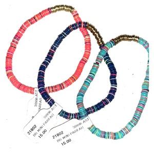 NWT Colorful stretch bracelets